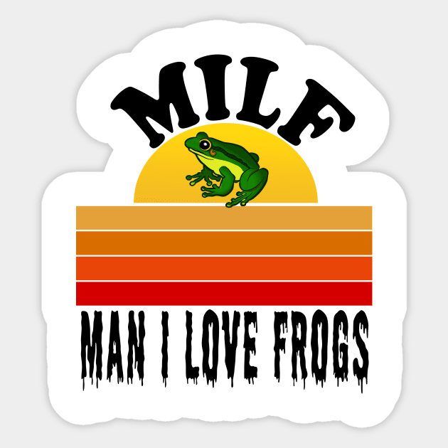 man i love frogs g Sticker by Elegance14